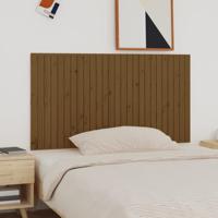 Wandhoofdbord 166x3x90 cm massief grenenhout honingbruin