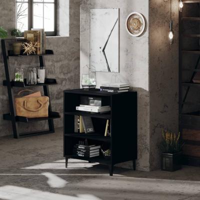 Dressoir 57x35x70 cm bewerkt hout zwart
