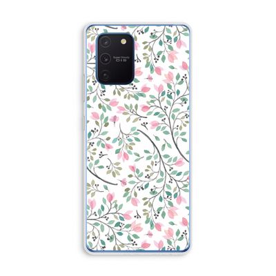 Sierlijke bloemen: Samsung Galaxy Note 10 Lite Transparant Hoesje