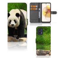 Motorola Moto G73 Telefoonhoesje met Pasjes Panda - thumbnail