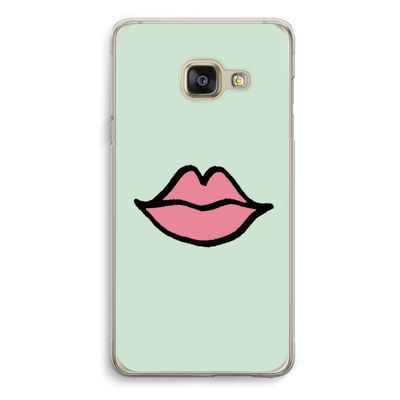 Kusje: Samsung A3 (2017) Transparant Hoesje