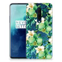 OnePlus 7T Pro TPU Case Orchidee Groen - thumbnail