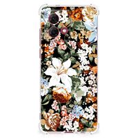 Case voor Motorola Moto G84 Dark Flowers - thumbnail