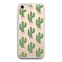 Cactus Lover: iPhone 7 Transparant Hoesje