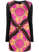 Versace Jeans Couture robe courte à logo imprimé - Rose