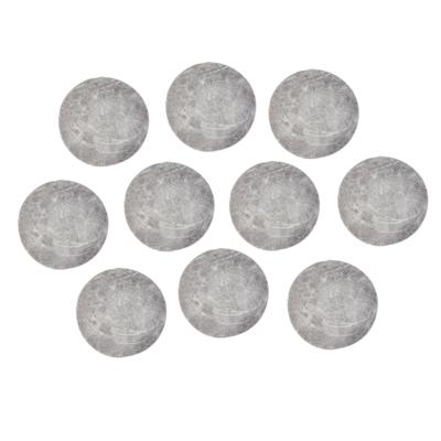 Magneten rond - zelfklevend - grijs - 6x stuks - D10 mm - hobby magneetjes