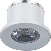 LED Veranda Spot Verlichting - Velvalux - 1W - Warm Wit 3000K - Inbouw - Rond - Mat Wit - Aluminium - Ø31mm - thumbnail
