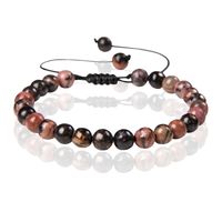 Memphis No.2 Natuursteen Armband Dames - 6mm Rhodonite