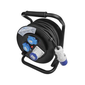 Kabelhaspel CEE 25M (2x Schuko + 1xCEE) 373846