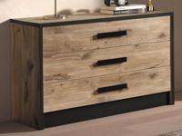 Commode SOFOXO 3 lades canyon eik