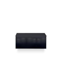 Frozen 3d Badmeubelset 100 cm - Greeplijst in kleur - Incl. Bovenblad Zwart Mat