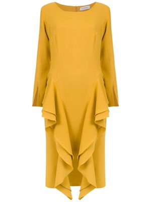 Olympiah robe mi-longue Chipre - Jaune