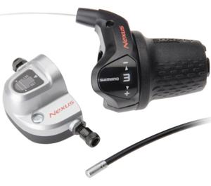 Shimano Nexus SL 3S42E Draaiversteller met Kabels & Clickbox 3S Zwart