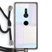 Square pastel: Sony Xperia XZ2 Transparant Hoesje met koord