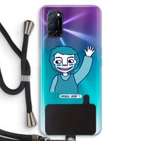 Zwaai: Oppo A92 Transparant Hoesje met koord