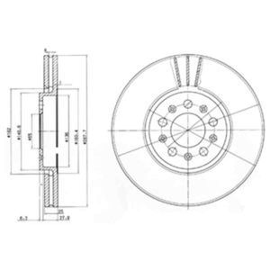 Delphi Diesel Remschijf BG3035