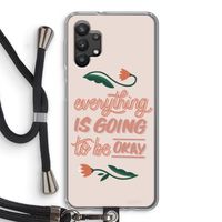 Optimistic flower girl: Samsung Galaxy A32 5G Transparant Hoesje met koord