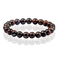 Natuursteen Armband met 8mm Kralen Memphis - Red Tiger Eye