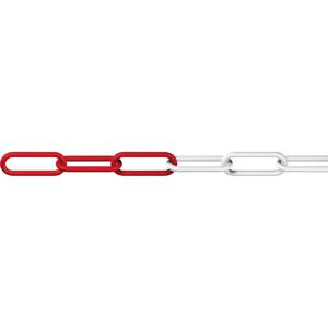 dörner + helmer 138103 Afzetketting Rood, Wit 25 m