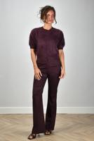 Sage & Ivy broek Nima burgundy