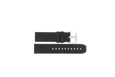 Horlogeband Tissot T1256101705100A / T603047708 Rubber Zwart 22mm