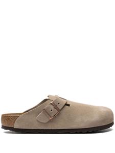 Birkenstock sandales sabots Boston en daim - Tons neutres