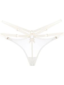 Bordelle string harnais - Blanc