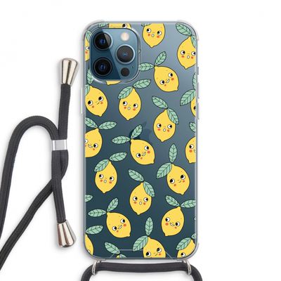 Citroenen: iPhone 12 Pro Max Transparant Hoesje met koord