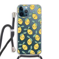 Citroenen: iPhone 12 Pro Max Transparant Hoesje met koord