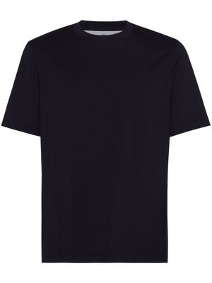 Brunello Cucinelli t-shirt à col ras du cou - Bleu