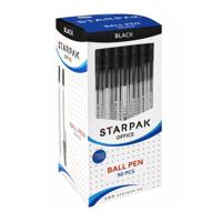 Balpen met Dop Zwart, 50st.