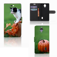 Huawei Y635 Telefoonhoesje met Pasjes Kitten - thumbnail