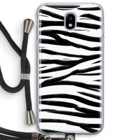 Zebra pattern: Samsung Galaxy J5 (2017) Transparant Hoesje met koord