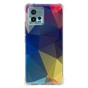 Motorola Moto G72 Shockproof Case Polygon Dark