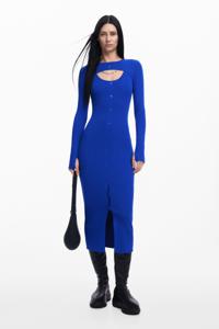 Maitrepierre cut-out jurk - BLUE - S