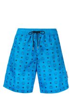 MCM short de bain à motif monogrammé - Bleu - thumbnail