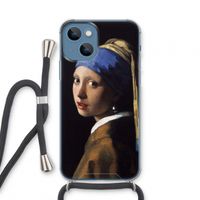 The Pearl Earring: iPhone 13 mini Transparant Hoesje met koord