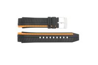 Horlogeband Lotus 18103-1 / 18103-40 Rubber Zwart 19mm