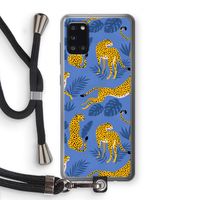 Luipaard: Samsung Galaxy A31 Transparant Hoesje met koord