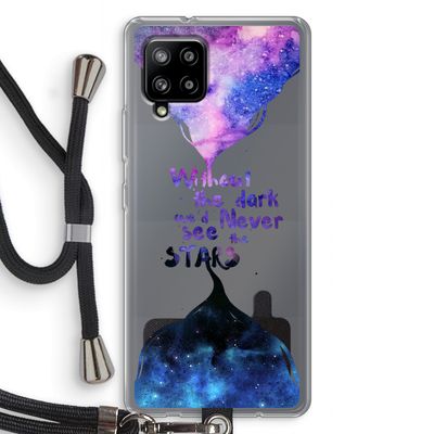 Stars quote: Samsung Galaxy A42 5G Transparant Hoesje met koord