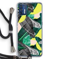 Fantasie jungle: Motorola Moto G9 Plus Transparant Hoesje met koord