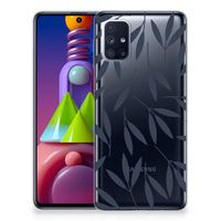 Samsung Galaxy M51 TPU Case Leaves Blue - thumbnail