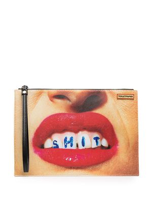 Seletti pochette à imprimé photographique - Tons neutres