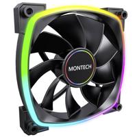 MONTECH Montech RX140 PWM ARGB Reverse Lüfter - 140mm, schwarz PC-ventilator