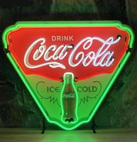 Coca-Cola Ice Cold Neon Verlichting DELUXE 70 x 58 cm - Rood, Groen, Wit