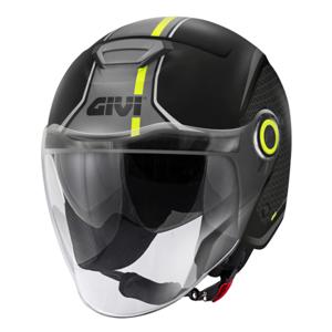 GIVI 12.5 Graphic Touch Mat, Jethelm of scooter helm, Zwart-Geel