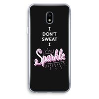 Sparkle quote: Samsung Galaxy J3 (2017) Transparant Hoesje