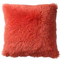 Dutch Decor Fluffy kussenhoes 45x45 cm - Koraal