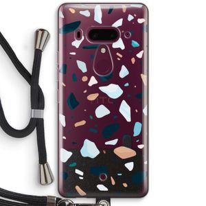 Terrazzo N°13: HTC U12+ Transparant Hoesje met koord
