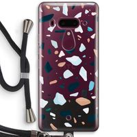 Terrazzo N°13: HTC U12+ Transparant Hoesje met koord